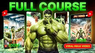 Create Perfect Hulk Ai Videos FREE like Hulk Badmash | Full Course | Hulk Al Videos Kaise Banaye