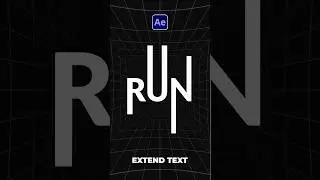Легкое расширение и растягивание текста в After Effects #tutorial