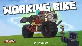 Bike in Minecraft Tutorial  | Create & Trackwork Mods