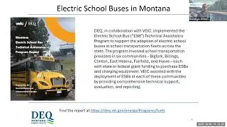 Montana Clean Truck, Bus & Airport Equipment Funding Program Webinar - 10/6/2025