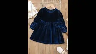 Velvet Dress Design For Babies 2023💞🦋