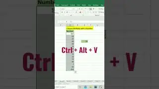 One Column Multiply with a Number in 5 seconds 