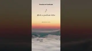 Write a gratitude letter