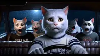 The Yellow Volkswagen's Cat Chase Adventure || 3D Short Film