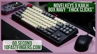 Kailh BOX Navy - DM87 TKL - [Build #011] - 60 Seconds Typing Test