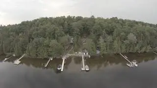 Four Mile Lake - Aerial Drone Footage - X
