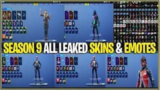 *NEW* Fortnite: ALL Season 9 Leaked Skins & Emotes! (John Wick v2, Ether, Velocity & More)