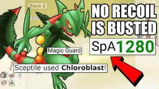 MAGIC GUARD + CHLOROBLAST MEGA SCEPTILE IS BROKEN IN BALANCED HACKMONS! POKEMON SCARLET AND VIOLET