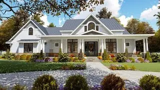 Architectural Designs Modern Country Craftsman Plan 16904WG VirtualTour