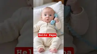hello papa Baby 🐥🍼 Voice #cute #funny #ai #video #trending #viralvideo #cutebaby #baby