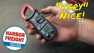Миниатюрный мультиметр Harbor Freight с токоизмерительными клещами и 6-ю функциями! Один из самых...