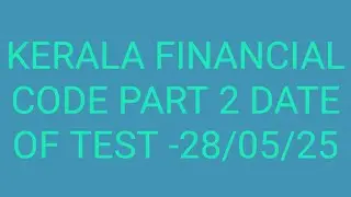Kerala Financial Code - Part 2