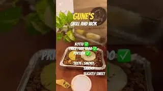 Gune&rsquo;s grill and wok #food #kottu #review #srilanka