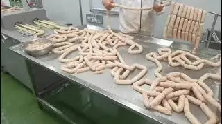 Large scale food factory sausage processing production line#sausage tie linker