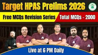 Target HPAS Prelims 2026 🎯 | Free 2000 MCQs Revision Series | Live Daily @ 6 PM | CivilsTap