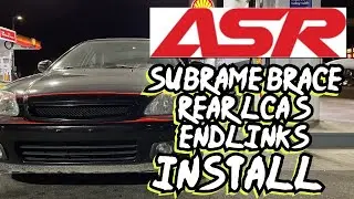 Subframe brace install & other ASR parts for the civic