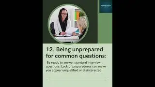 12 common mistakes to avoid in an interview | USA corporate Jobs | Good-Job by Green Scientist