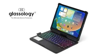 Glassology Tech iPad 10th gen 10.9-inch 360&deg; Rotatable Magic Keyboard Cover with RGB Keyboard Light
