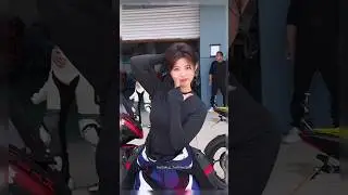 Motorcycle Girl Gyatt 🏍️💨 Cute Biker Queen #bikergirl #bike #bikelover