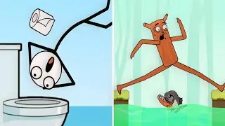 Stick Shoot Weegoon VS Meme Long Legs Weegoon - All Levels SpeedRun