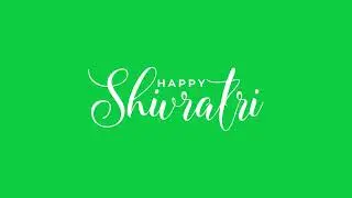 Happy Shivratri Cultural Greeting Artwork Animation | Green Screen