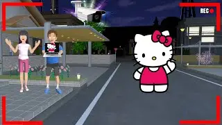 Yuta Mio Panik CCTV Merekam HELLO KITTY Bermata LASER Menyerang Kota Sakura😱|sakuras chool simulator