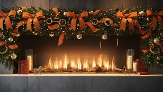 Christmas Fireplace Ambience | Soft Crackling Fire (2 Hours)