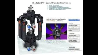ReactoGard V Tubular Backwashing Filter not interactive buttons