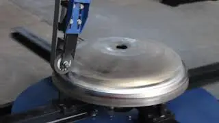 Dish end surface grinding polishing machine outside polishing