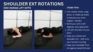 How to Perform Shoulder External Rotation End Range Lift-Offs | Exercise Tutorial & Form Tips