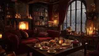 Soft Winter Piano by the Fire 🔥 Ambient Sounds for Focus, Meditation and Balance