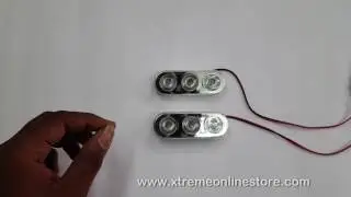 Strobe 3 LED Light With Dual Flash Mode Red Color