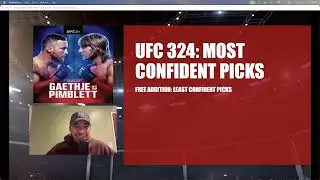 UFC 324: MOST CONFIDENT PICKS