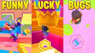 FUNNY vs LUCKY vs BUGS - NEW Fall Guys Best Highlights Montage #10 - Fall Guys Funny Moments, Glitch