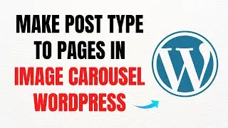 How to Make Post Type into Pages in Image Carousel on WordPress &ndash; Full Guide