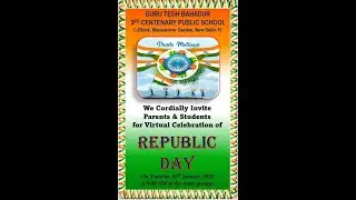 Invitation & Programme of Republic Day 2022