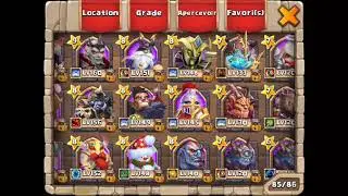 SASQUATCH Castle clash  EXTRA MORE  LUCK TALENT ROLLING..