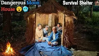 Building a Survival Shelter 🏚️|   (Trapped in jungle) 🥶  How Many Hours Survive ? 