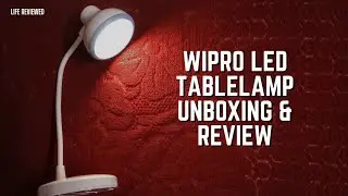 Wipro Re-Chargeable LED Table Lamp, White, Standard (E10013) | Unboxing & Review