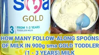 900g sma Gold Toddler Milk Contains How Many Accompanied Spoons Of Milk?