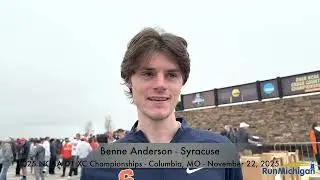 Interview: Benne Anderson of Syracuse at the 2025 NCAA D1 Cross Country Championships