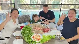 Vlog 1998 ll 2 VỢ CHỒNG ĐI NHẶT ĐỒ BỎ Ở MỸ- VỀ ĂN MÂM BÁNH TRÁNG CUỐN TÔM THỊT