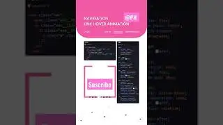 Navigation Button in Website Design Animation