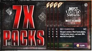 INSANE Most Feared ELITE PULL!! 7x Most Feared PACKS! Madden Mobile 17