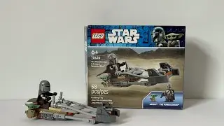 Обзор LEGO Star Wars: Мандалорец: Спидербайк Мандалорца и Грогуса