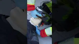 First Aid on an unconscious motorcyclist🏍️🚨 #ambulance #paramedic #firstaid #emergency #motorcycle
