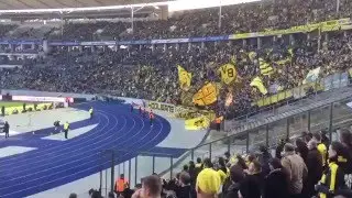 Hertha BSC vs Borussia Dortmund BVB 0:0 06.02.16 Stimmung