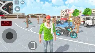 🤩Car Bike Game: Franklin Order In Indian Black Car And drives A Indian Police thar Game🎯 Must watch 