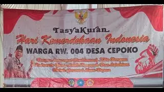 MALAM TASYAKURAN MEMPERINGATI HUT REPUBLIK INDONEAIA KE 80 DI RW. 004 DS. CEPOKO - BERBEK - NGANJUK