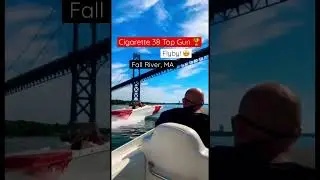 Cigarette 38 Top Gun Speedboat Flyby on Poker Run #shorts